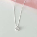 Colar Coração de Luz Prata 925 - Streetwear UBN