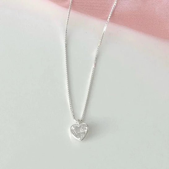 Colar Coração de Luz Prata 925 - Streetwear UBN