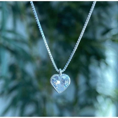 Colar Coração de Luz Prata 925 - Streetwear UBN