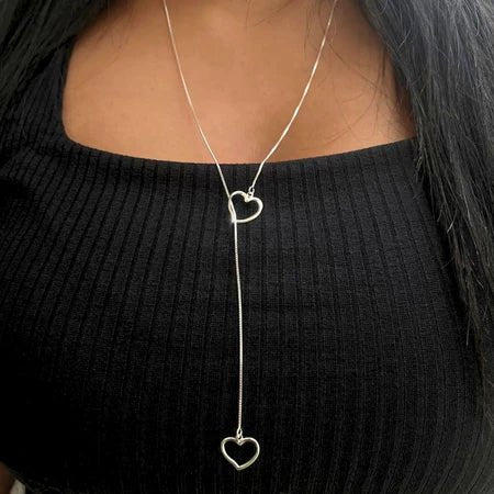 Colar Gravata Love Prata 925 - Streetwear UBN