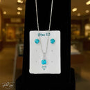 Conjunto Lumière Prata 925 (Colar e Brinco 5mm)m) - Streetwear UBN