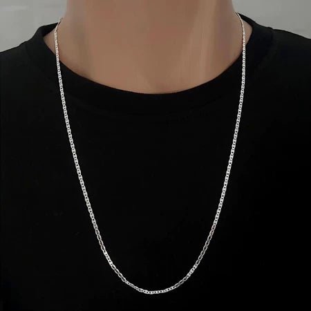 Corrente Piastrini Slim Prata 925 (2mm) - Streetwear UBN