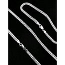 Kit Corrente e Pulseira Banhado a Prata 925 - Linha Impacto 4mm - Streetwear UBN